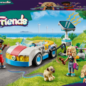 LEGO Elektrische auto en oplaadpunt